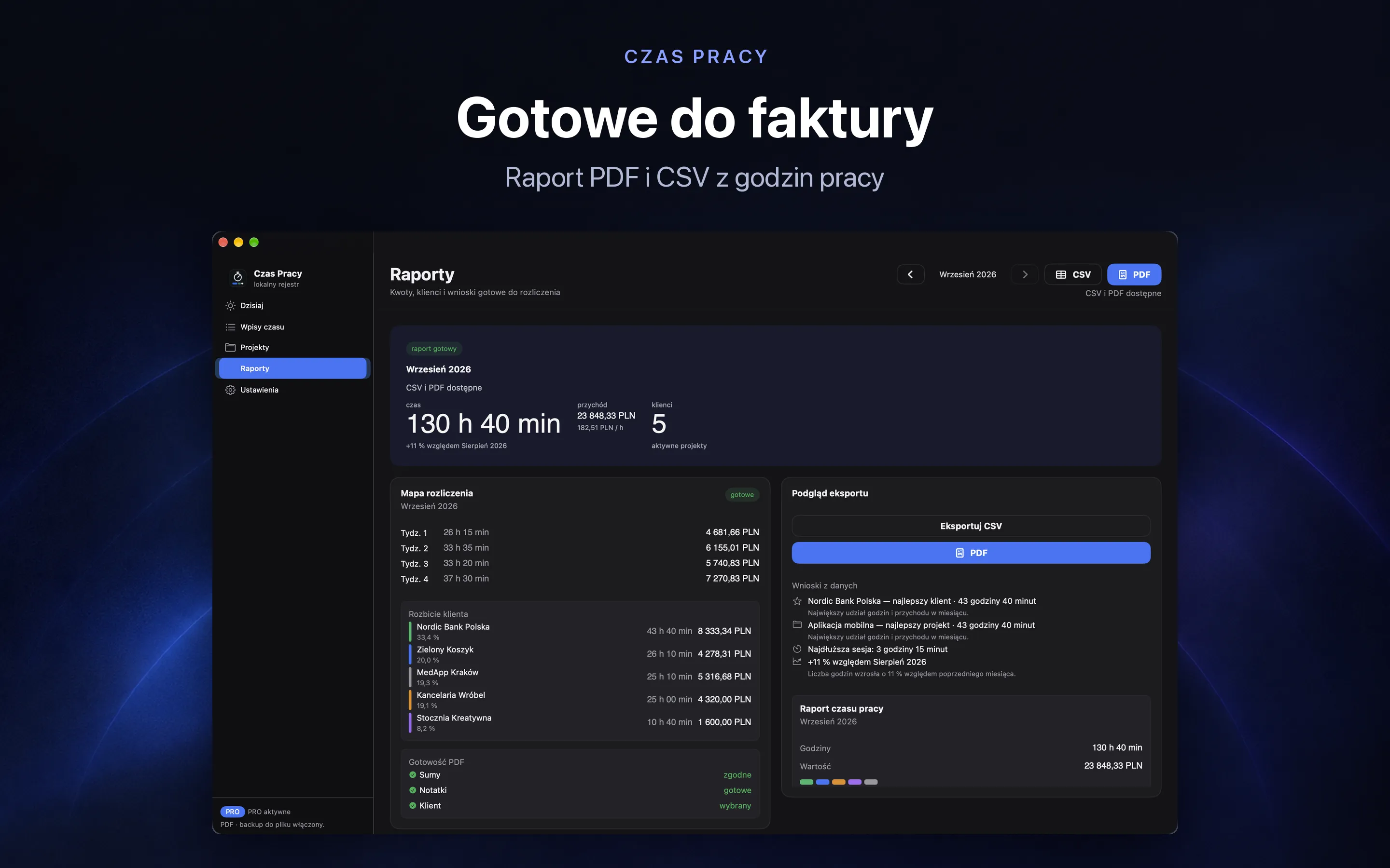 Czas Pracy zrzut ekranu 4